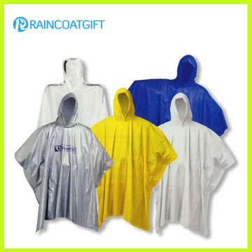 Kundenspezifisches Logo druckte 6p freie PVC-Ponchos Rvc-038